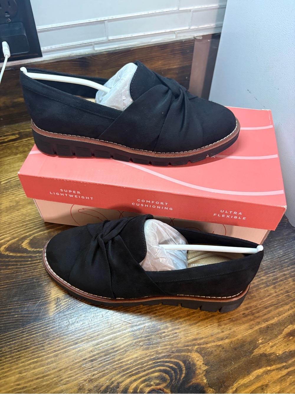 Easy Spirit Black Vitalia Loafers Size 6